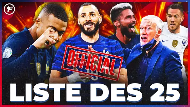 OFFICIEL : la LISTE des 25 de la FRANCE pour la Coupe du Monde au Qatar !