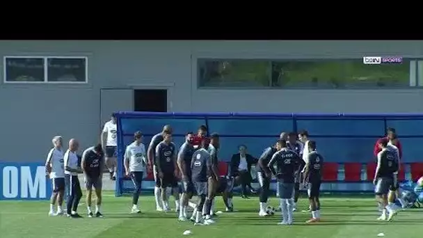 L'entraînement de l’Equipe de France à trois jours de la finale de la Coupe du Monde !