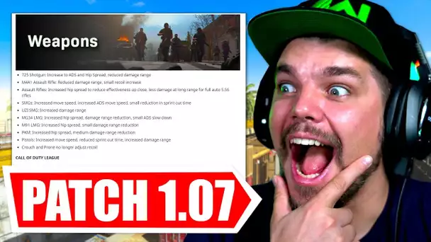 PATCH 1.07 sur MODERN WARFARE ! (Nouvelle Map, 725, Claymore, bruit de pas...)