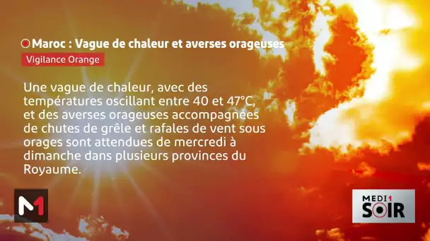 Vague de chaleur et averses orageuses, de mercredi à dimanche, dans plusieurs provinces du Royaume