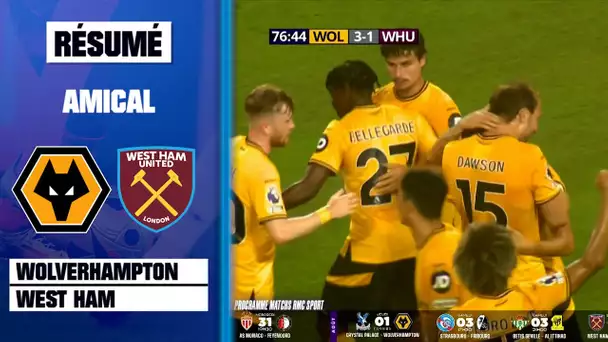 Résumé : Wolverhampton - West Ham - Match de préparation