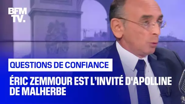 Éric Zemmour face à Apolline de Malherbe en direct