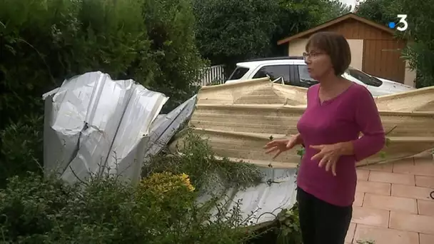 Mini tornade au Crès : arbres arrachés et toitures endommagées