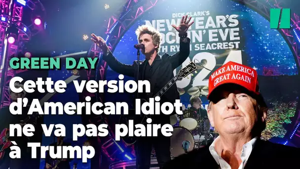 Green Day change les paroles de son tube et tacle Trump en plein show du Nouvel An