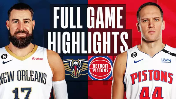 PELICANS at PISTONS | FULL GAME HIGHLIGHTS | January 13, 2023