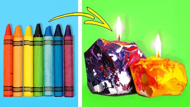 25 MANIÈRES INCROYABLES D’UTILISER DES CRAYONS GRAS