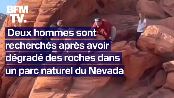 Deux hommes sont recherchés après avoir dégradé des roches dans un parc naturel du Nevada