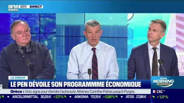 Le débat : Le Pen dévoile son programme économique