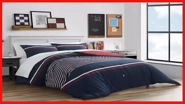 Nautica | Mineola Collection | 100% Cotton Cozy & Soft, Durable & Breathable Reversible Comforter