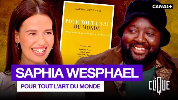 Saphia Wesphael de retour chez Clique pour son livre "7 rencontres autour de la créativité" - CANAL+