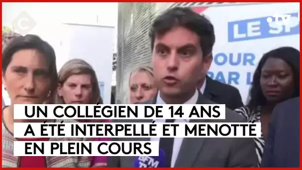 Harcèlement scolaire : un collégien interpellé en plein cours - La Story - C à Vous - 20/09/2023