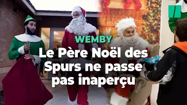 Victor Wembanyama se déguise en Père Noël pour la bonne cause