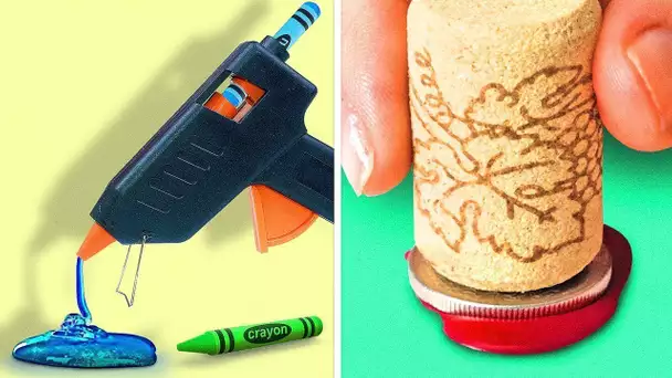 14 ASTUCES COLORÉES AVEC DES CRAYONS