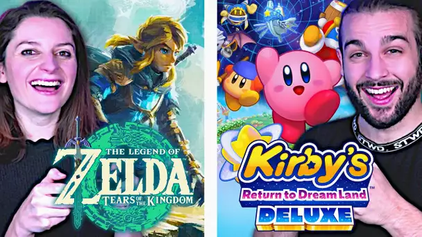 ON REDECOUVRE ZELDA TOTK ET ON JOUE AU NOUVEAU JEU KIRBY CO-OP SUR NINTENDO SWITCH !