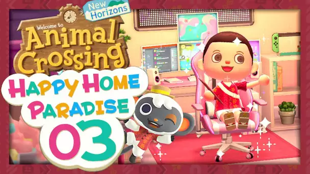ANIMAL CROSSING HAPPY HOME PARADISE EPISODE 3 :  NOUVEAU SETUP GAMING ! DLC ACNH NINTENDO SWITCH