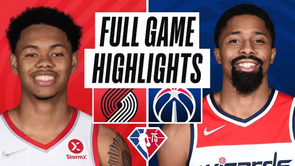 TRAIL BLAZERS at WIZARDS | FULL GAME HIGHLIGHTS | January 15, 2022