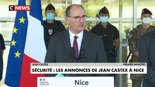 Sécurité : les annonces de Jean Castex à Nice