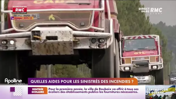 Incendies: le gouvernement dévoile une batterie d'aides pour les sinistrés