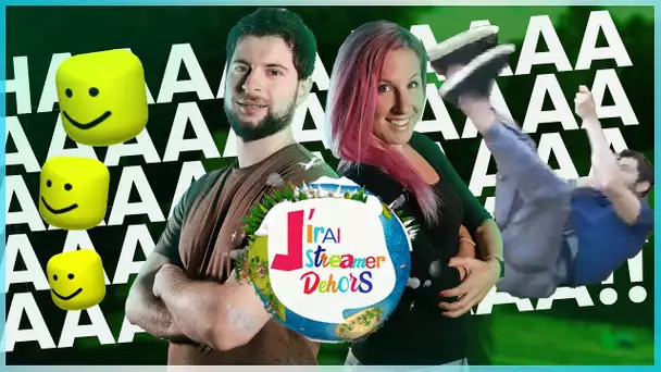 Junpei et Dina  font de L'ACCROBRANCHE à plus de QUINZE MÈTRES | J'IRAI STREAMER DEHORS #02