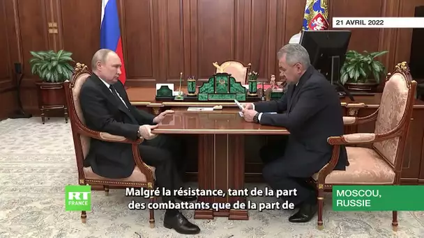 Poutine salue la «libération de Marioupol» et suspend l'assaut sur le site industriel d'Azovstal