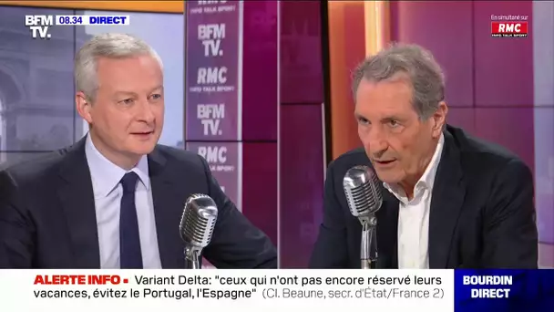 Bruno Le Maire face à Jean-Jacques Bourdin sur RMC et BFMTV