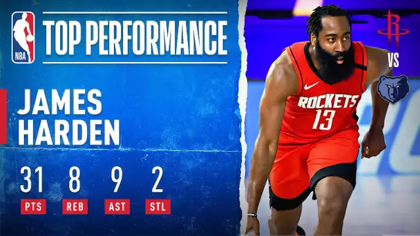 Harden Leads Rockets With 31 PTS, 8 REB, 9 AST& 2 STL!