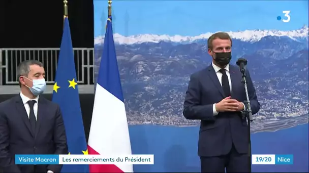Nice : l'hommage du président Macron aux agents de la Métropole