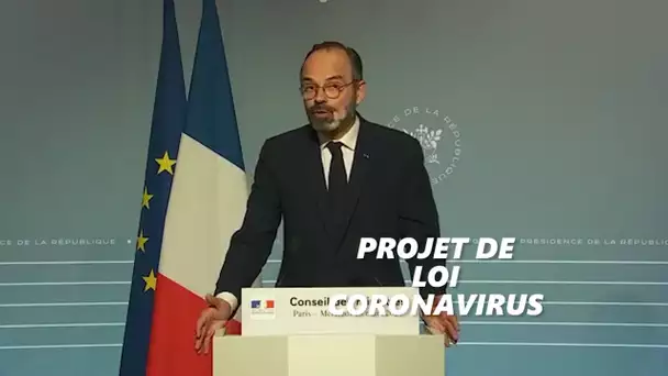 Édouard Philippe détaille les mesures du projet de loi coronavirus