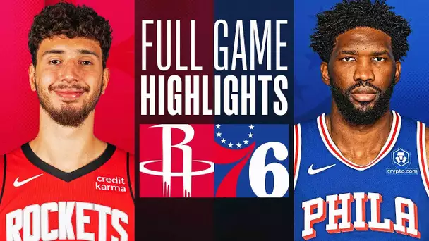 ROCKETS at 76ERS | FULL GAME HIGHLIGHTS | January 15, 2024