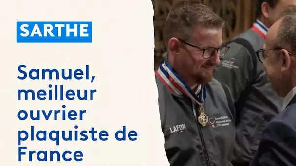 Sarthe : Samuel, plaquiste, meilleur ouvrier de France