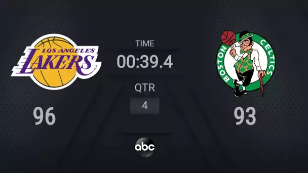 Lakers @ Celtics | NBA on ABC Live Scoreboard