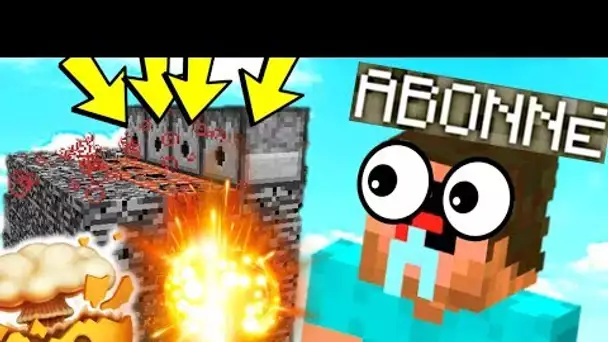 VOICI LE QUADRUPLE CANON GEANT A TNT vs UN ABONNE ! TNT WARS MINECRAFT