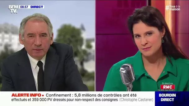 François Bayrou, président du MoDem et maire de Pau, invité d'Apolline de Malherbe ce 1er avril