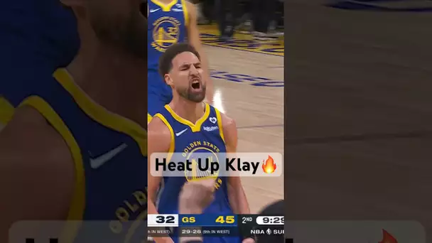 Klay Thompson Is On Fire! 5 3PM In The 1st Half! 👀🔥| #Shorts