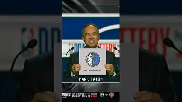 The Dallas Mavericks get the #1 pick in the NBA Draft