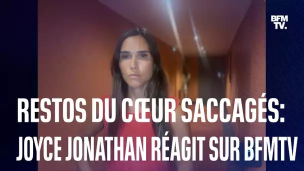 La chanteuse Joyce Jonathan réagit sur BFMTV au saccage d'un centre des Restos du cœur dans le Nord