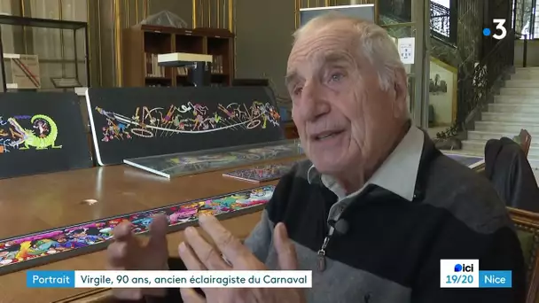 À 90 ans, l'ancien éclairagiste du Carnaval de Nice se remémore 20 ans de souvenirs
