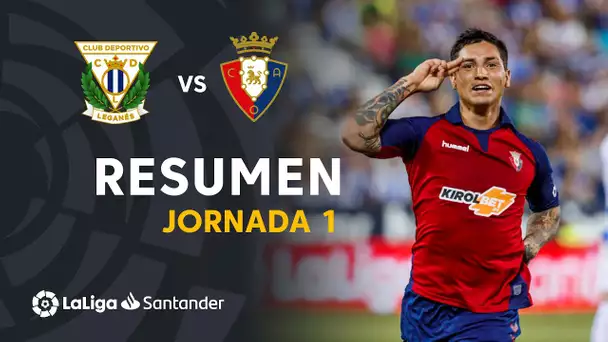 Resumen de CD Leganés vs CA Osasuna (0-1)