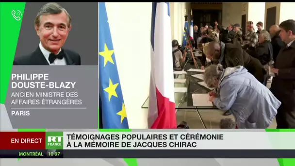 Jacques Chirac : «Un homme qui était respecté dans le monde entier pour sa politique internationale»