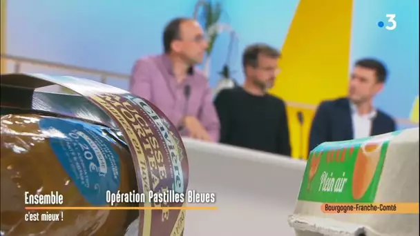 Opération pastilles bleues avec l'association "Nos enfants d'ailleurs"