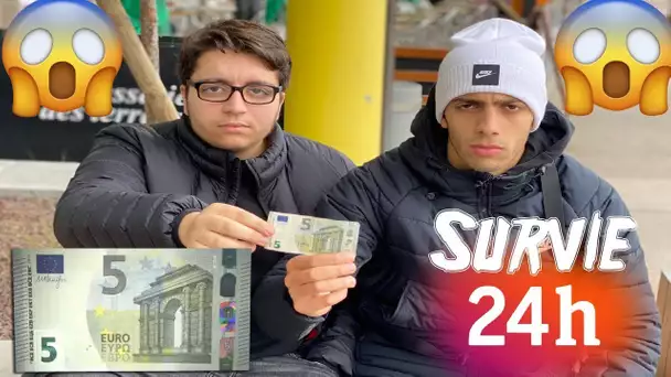 SURVIVRE 24H AVEC 5 EUROS !