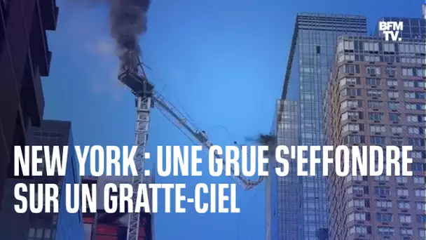 Une grue s’effondre sur un immeuble en plein Manhattan