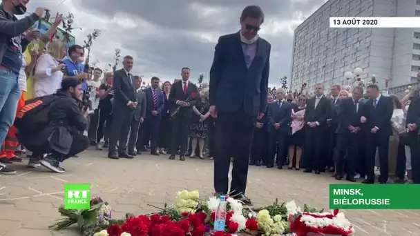 Minsk : les ambassadeurs des pays de l'UE rendent hommage au manifestant décédé