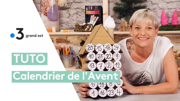 Tuto de Noël : un calendrier de l'Avent en carton, fait de rouleaux de papier toilette