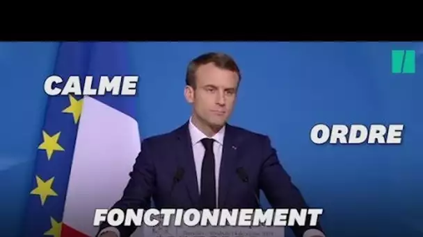 Macron appelle implicitement les gilets jaunes à arrêter le mouvement