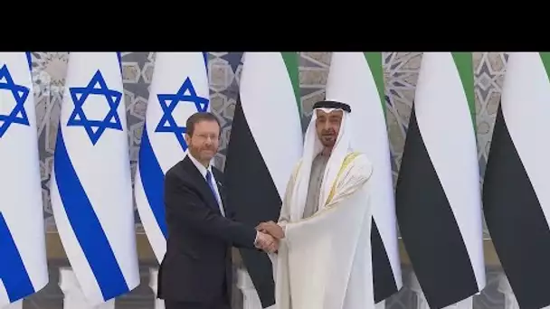 Émirats arabes unis : la visite historique du président israélien • FRANCE 24