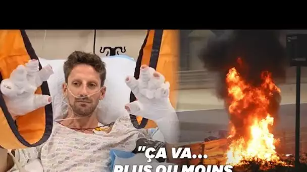 Romain Grosjean donne des nouvelles rassurantes après son accident