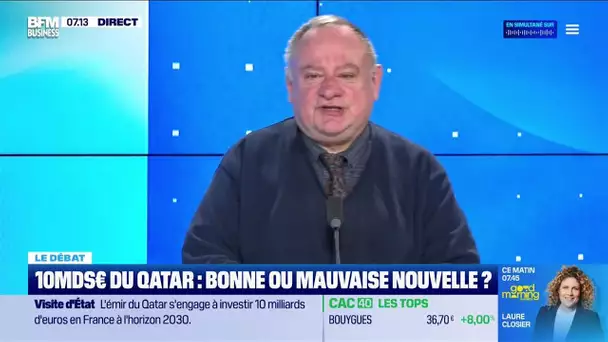 Nicolas Doze face à Jean-Marc Daniel : 10Mds€ du Qatar, bonne ou mauvaise nouvelle ?