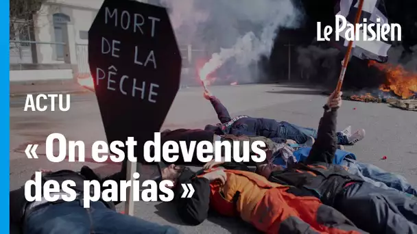 « Laissez-nous travailler ! » : au port de Brest, les pêcheurs montrent les dents