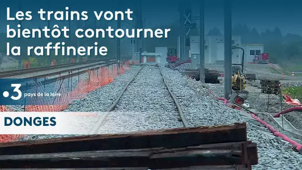 Donges : le contournement ferroviaire de la raffinerie prend forme